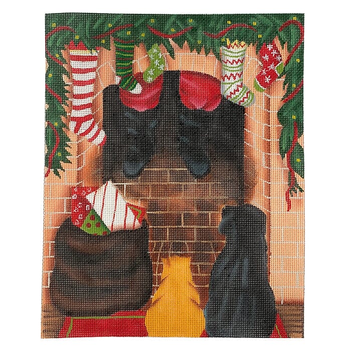 Santa Coming Down Chimney