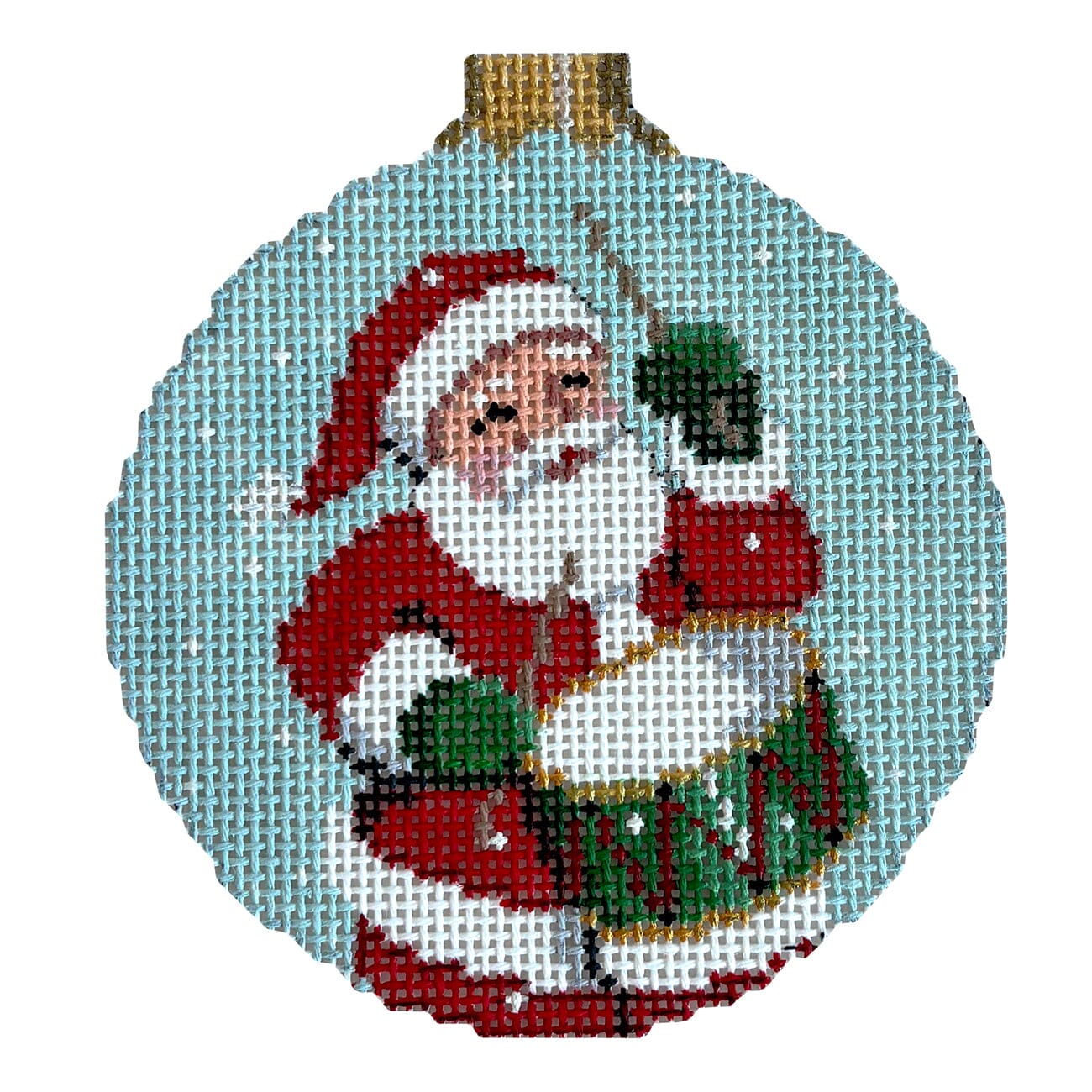 Santa Drumming, 3.25" Ornament