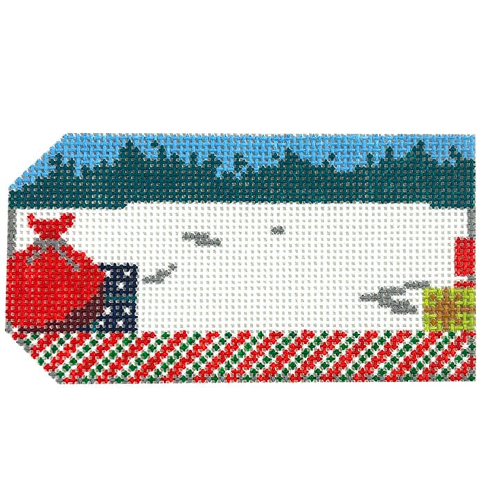 Santa Express Stocking Cuff Name Tag