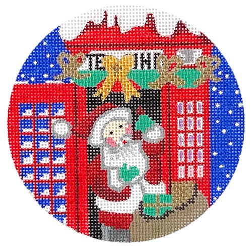Santa in Phone Booth