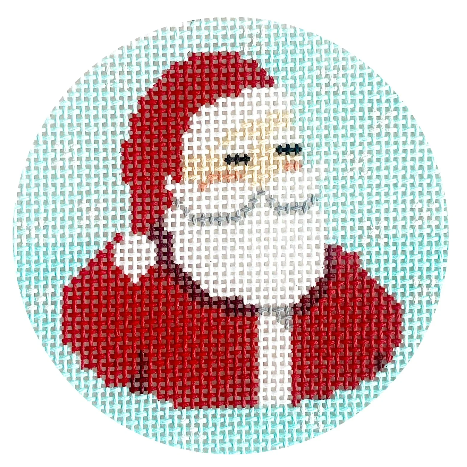 Santa on Aqua Round