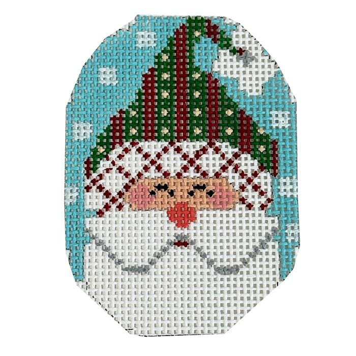 Santa Ornament - Hat with Stripes