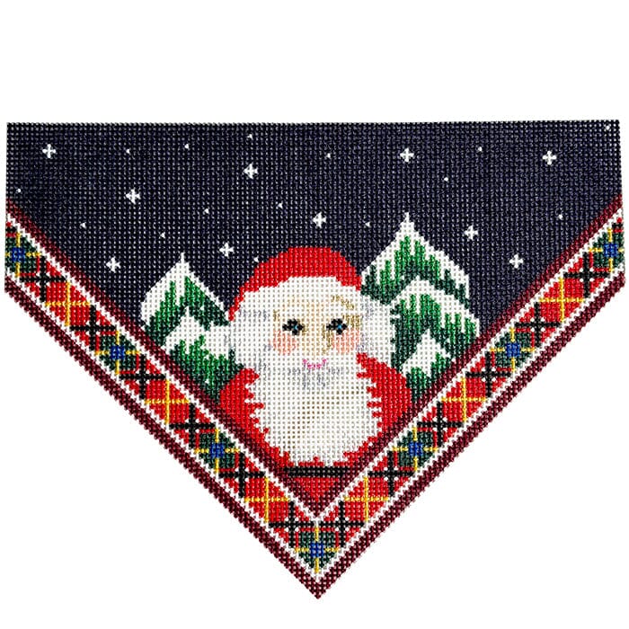 Santa/Plaid Stocking Top