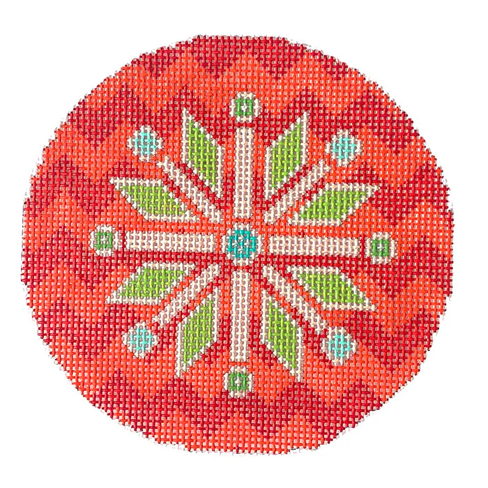Santa Snowflake Ornament