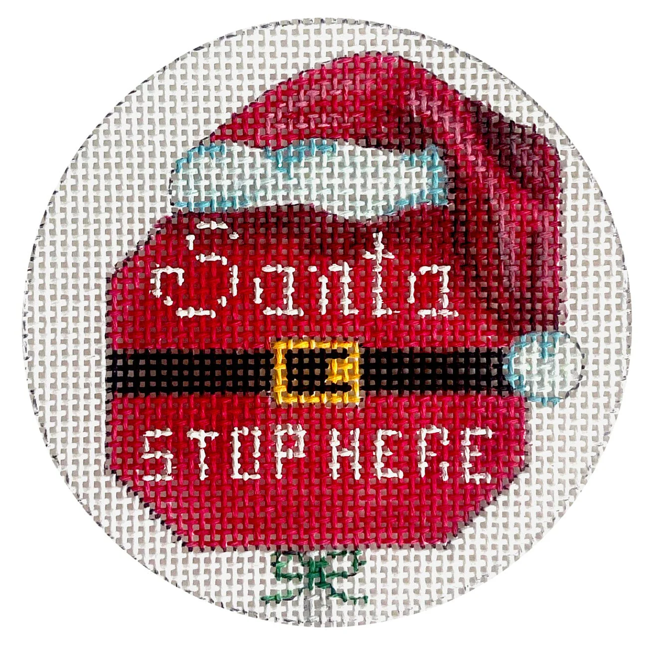 Santa Stop Here Round