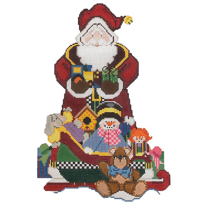 Santa with Toys and Sleigh