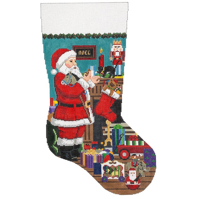 Santa's Milk and Cookies Stocking #13