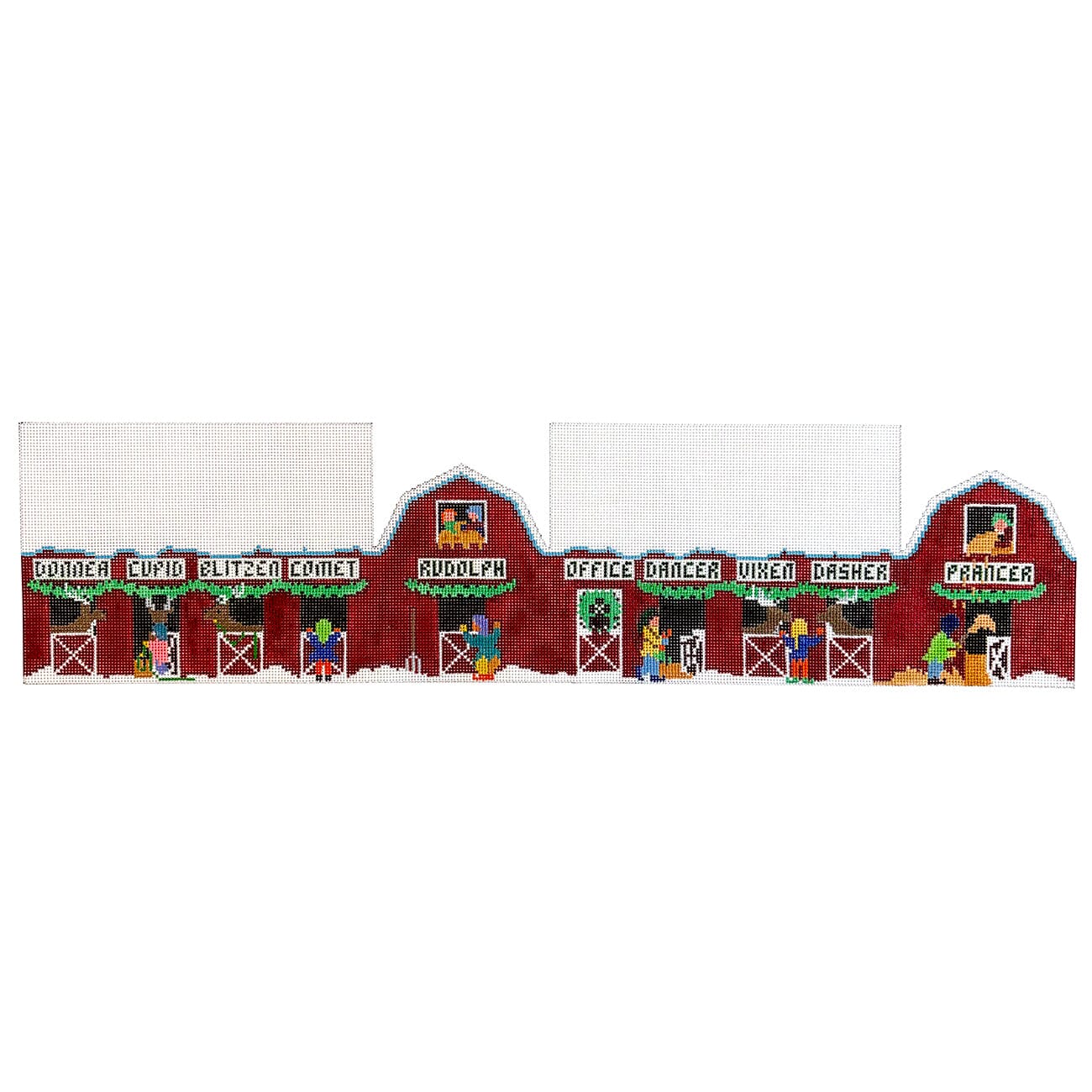 Santa's Village, Reindeer Barn, Large 3D House