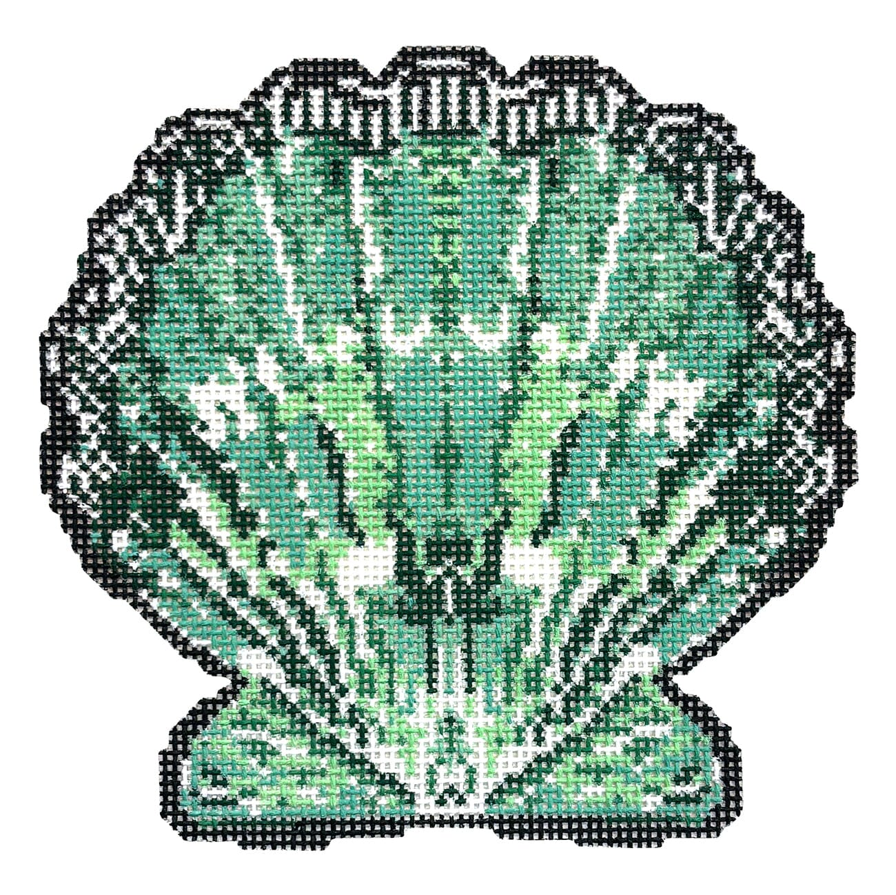 Scallop Ornament - Green