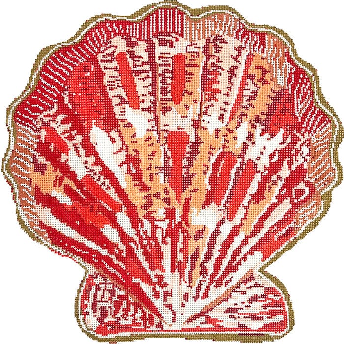 Scallop Pillow Orange