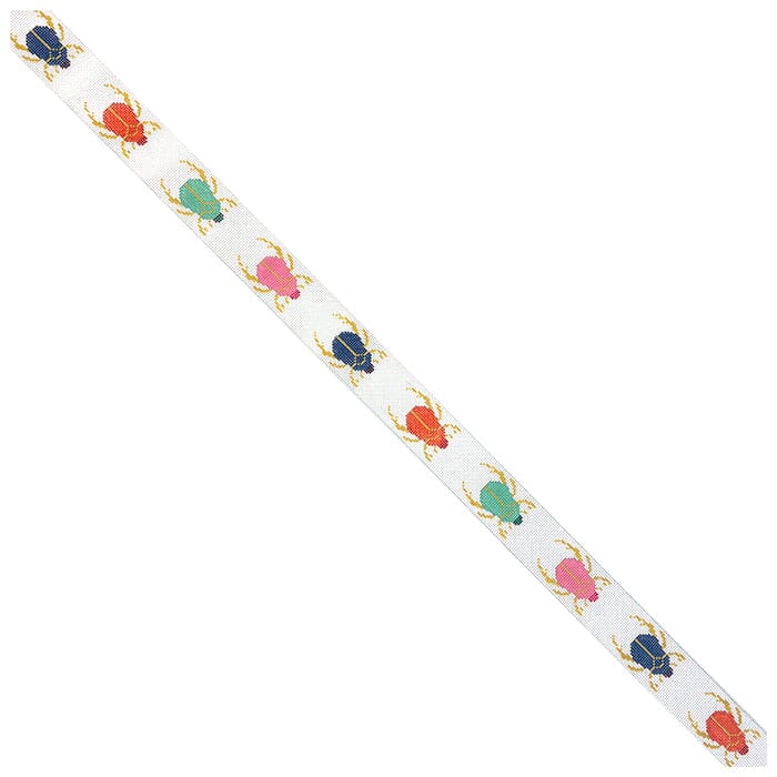 Scarab Belt - Aqua Pink Navy Orange