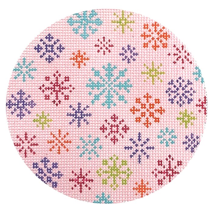 Scattered Snowflakes - Pink