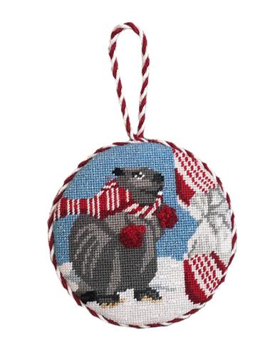 Beaver with Candy Cane