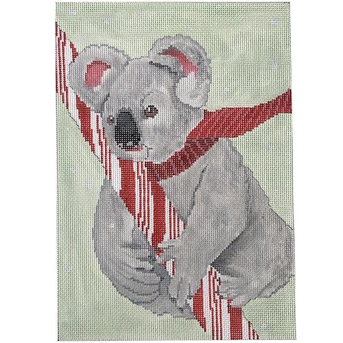 Koala with Candy Cane
