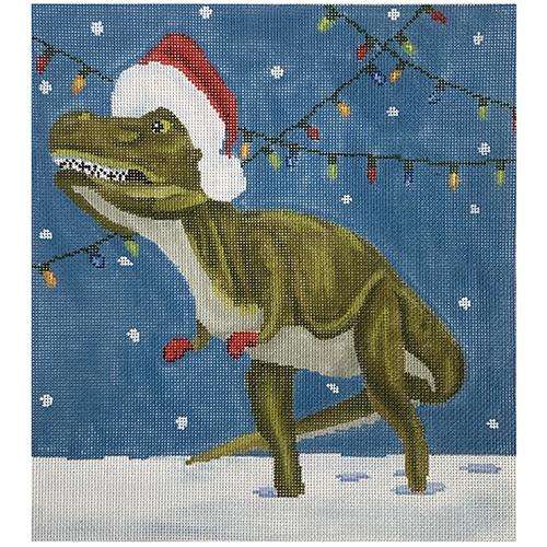 Mr. Holiday Dino Pillow