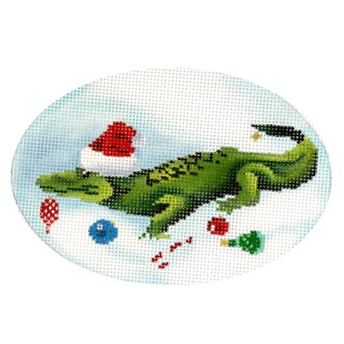 Holiday Alligator Ornament