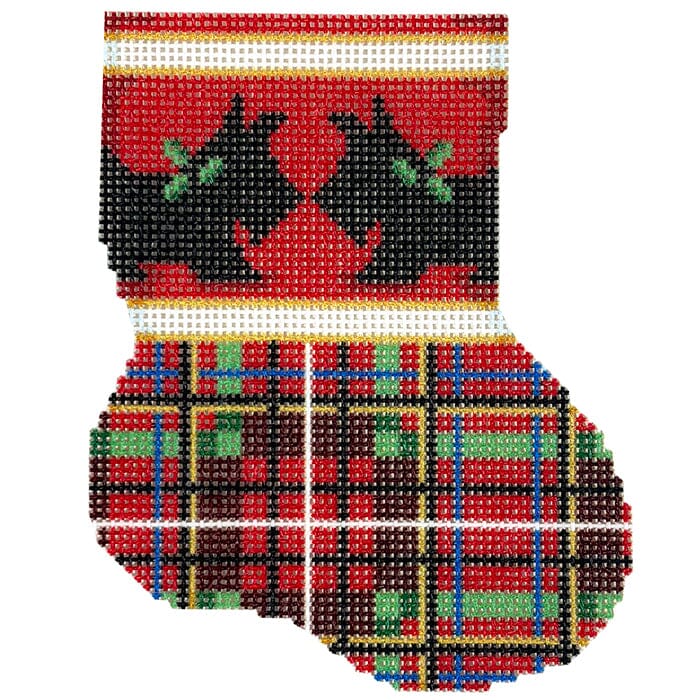 Scottie/Plaid Mini Sock