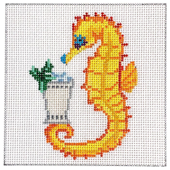 Sea Horse & Mint Julep Coaster