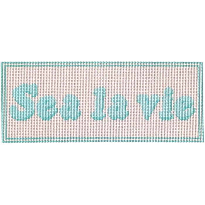 Sea La Vie Canvas with Stitch Guide