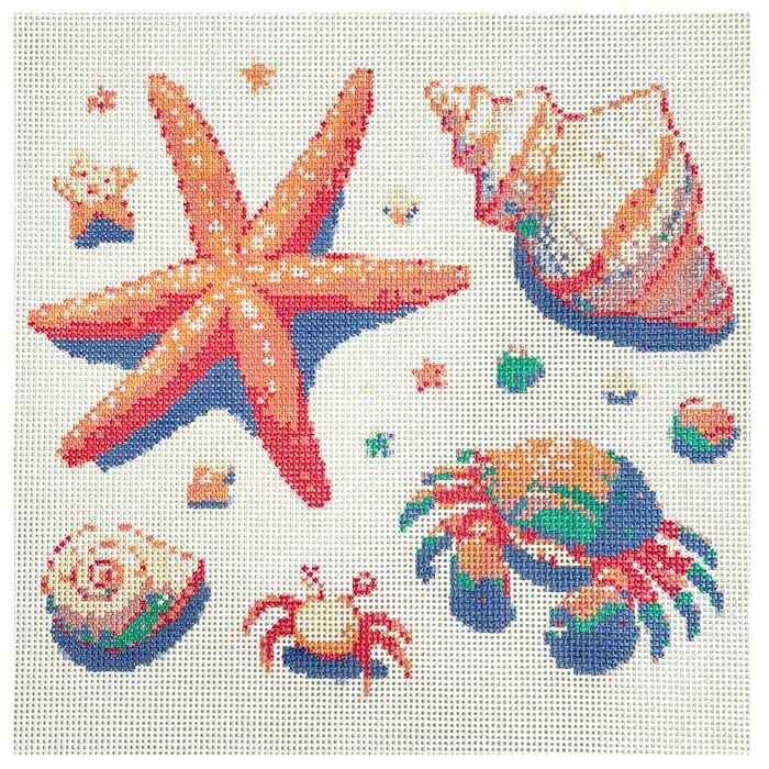 Seashells and Crabs 10x10