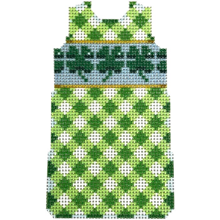 Shamrocks/Gingham Mini Shift