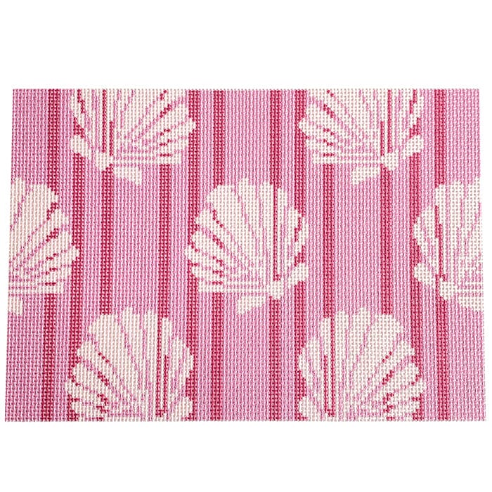 Shells/Stripes Clutch/Pink