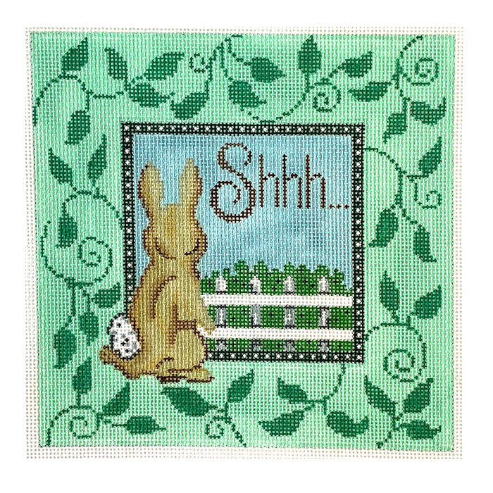 Shhh with Bunny Sign
