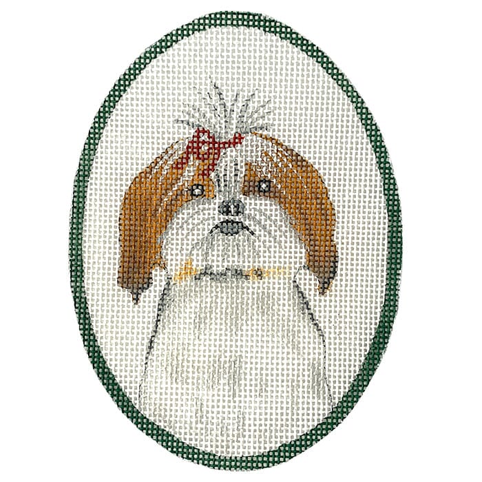 Shihtzu w Red Bow
