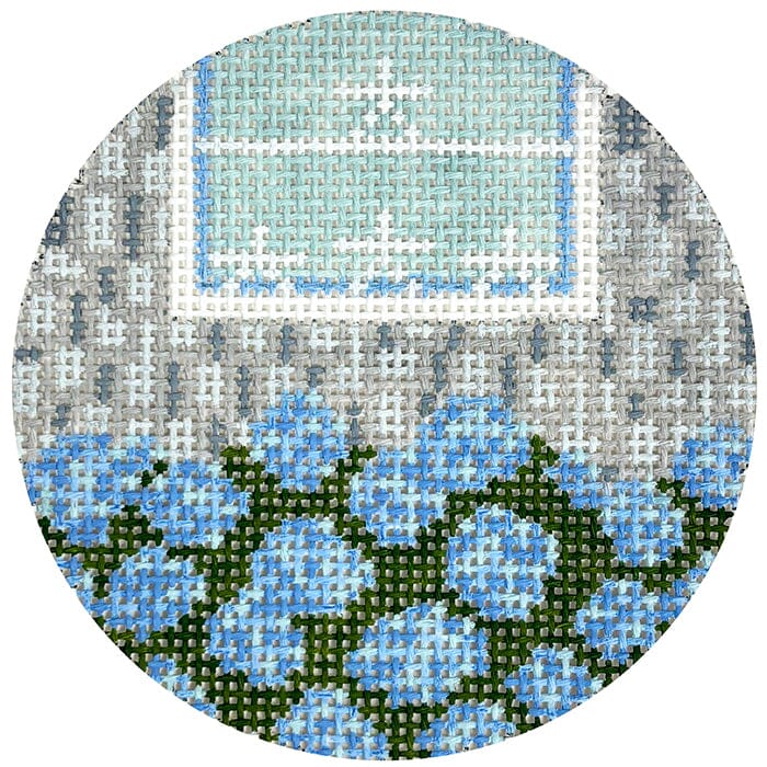 Shingles and Stars Round - Blue