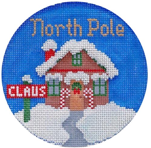 North Pole Claus House Ornament