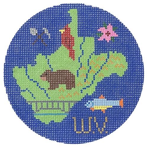 West Virginia Ornament