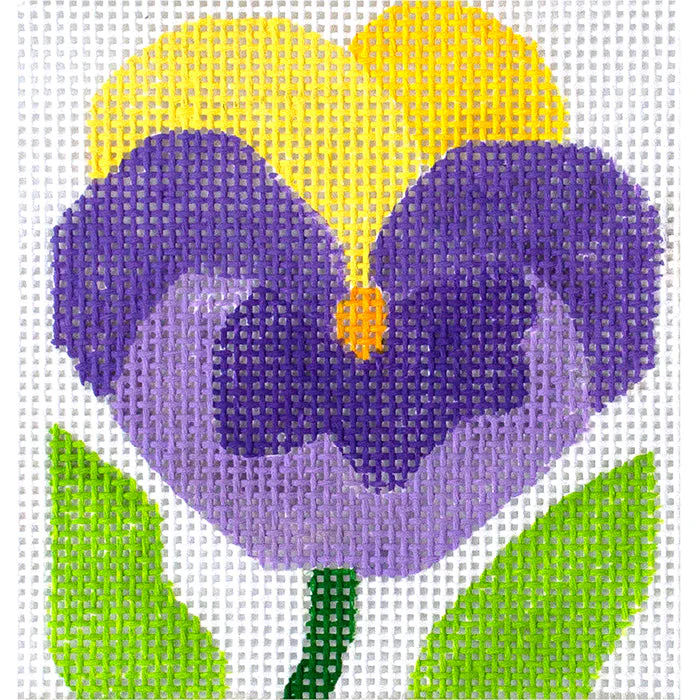 Simple Flower Coaster - Pansy