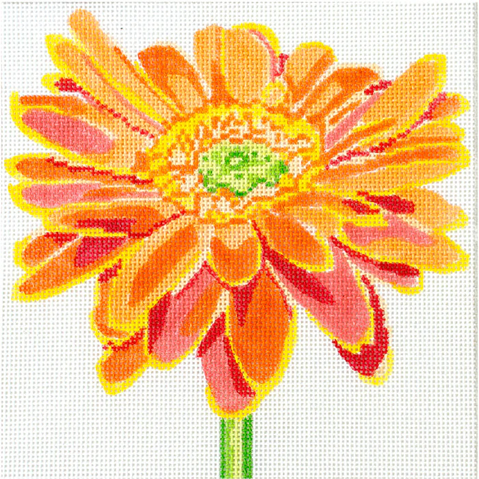 Simple Flowers 8" Orange Daisy