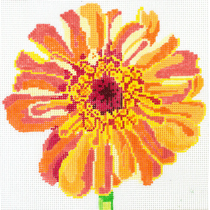 Simple Flowers 8" Orange Zinnia