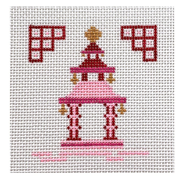 Single Pagoda Coaster #2 - Pink ps