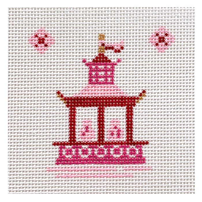 Single Pagoda Coaster #3 - Pink ps