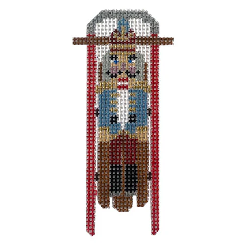 Sled with Blue Nutcracker