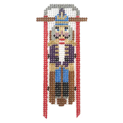 Sled with Purple Nutcracker