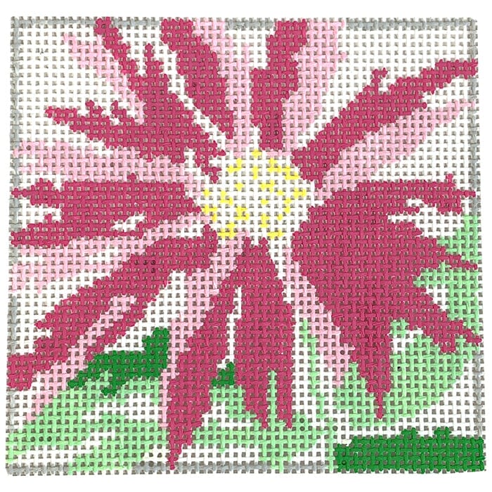 Small Pink Splash Flower Coaster