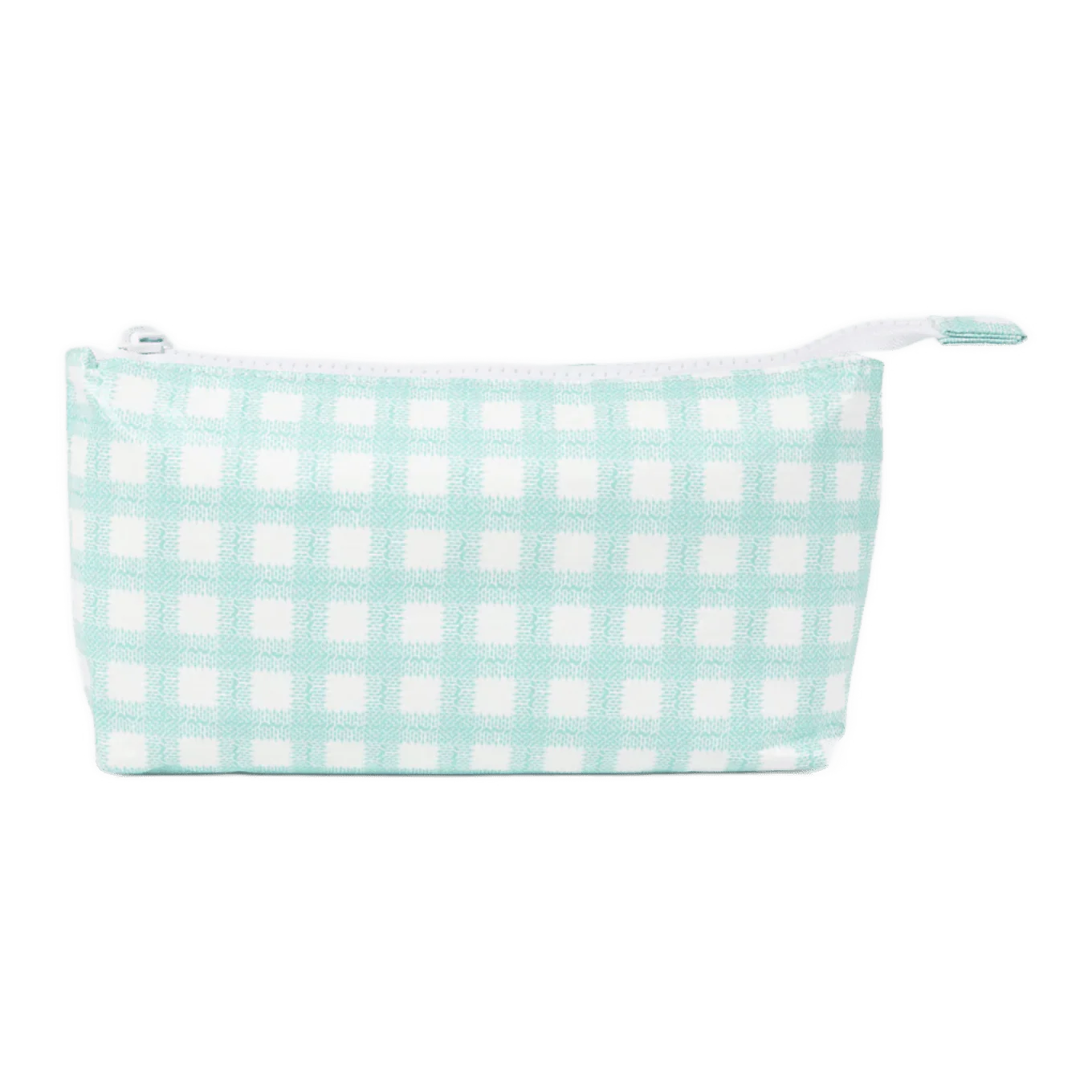 Small Stash Bag 8x5 - Aqua Gingham