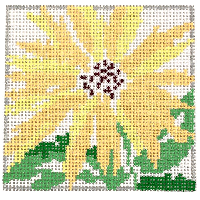 Small Yellow Splash Flower Coaster