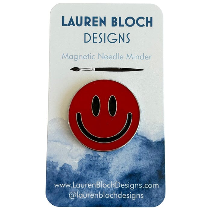 Smiley Face Needleminder RED