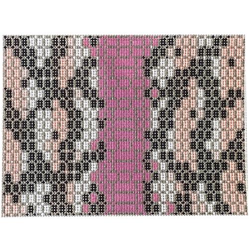 Snakeskin Mini Clutch - Pink