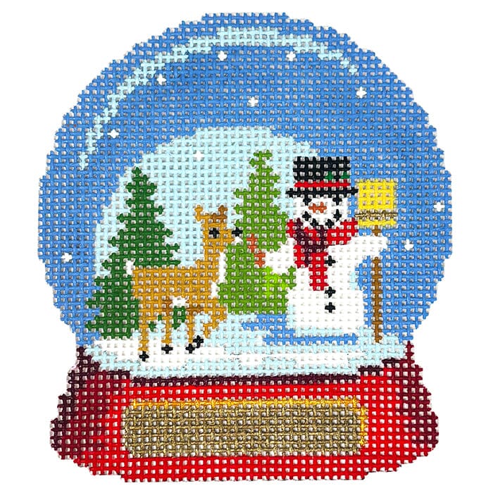 Snow Globe, Snowman with Reindeer