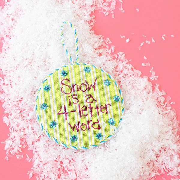 Snow is a 4-Letter Word Ornament Kit