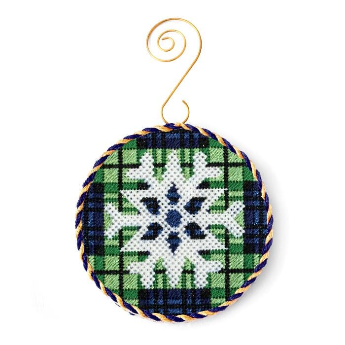 Snowflake on Black Watch with Stitch Guide