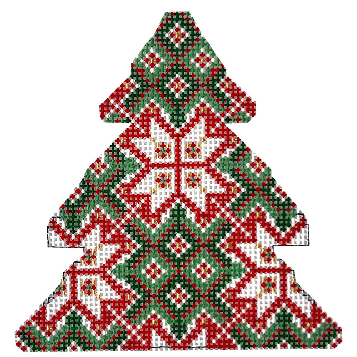 Snowflake Tree Ornament with Stitch Guide