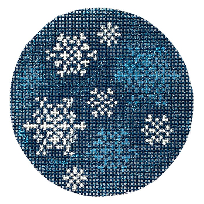 Snowflakes on Blue