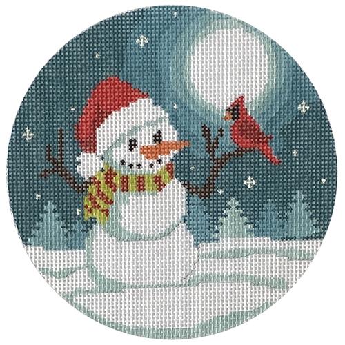 Snowman and Cardinal Midnight Round
