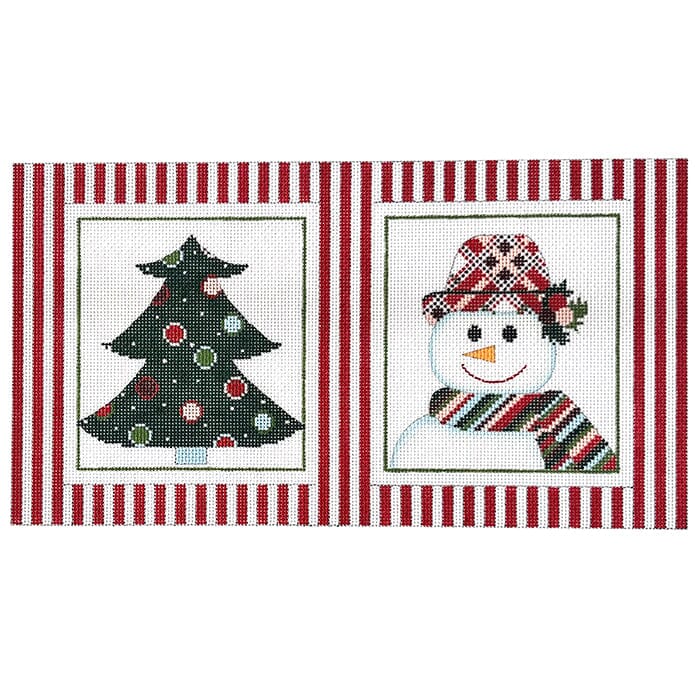 Snowman and Christmas Tree